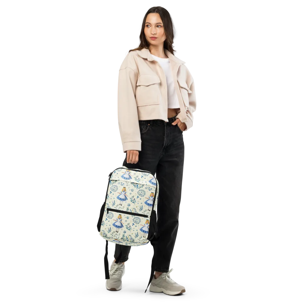 Wonderland Herbarium on Utility Backpack — Front