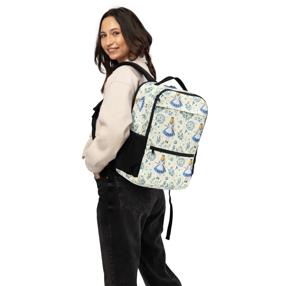 Wonderland Herbarium on Utility Backpack — Back