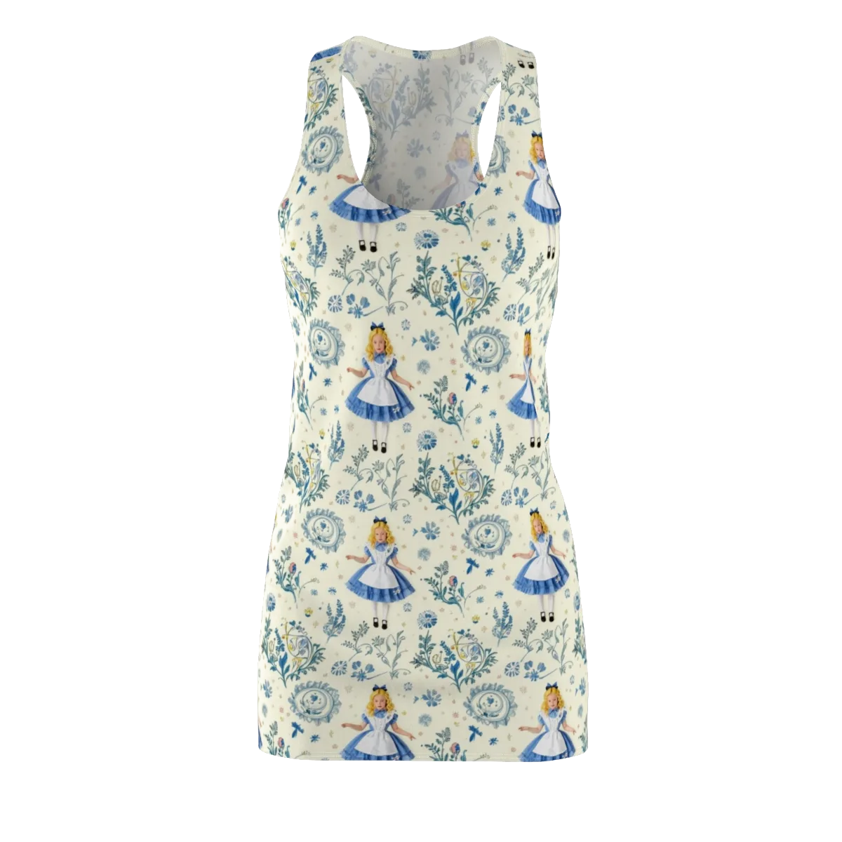 Wonderland Herbarium on Racerback Dress — Front