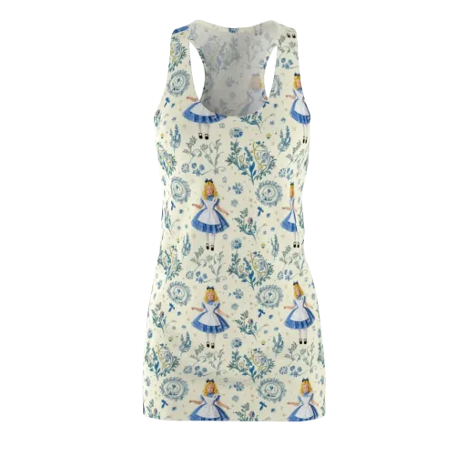 Wonderland Herbarium on a Racerback Dress