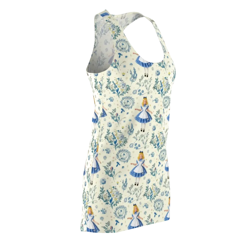 Wonderland Herbarium on Racerback Dress — Front Side