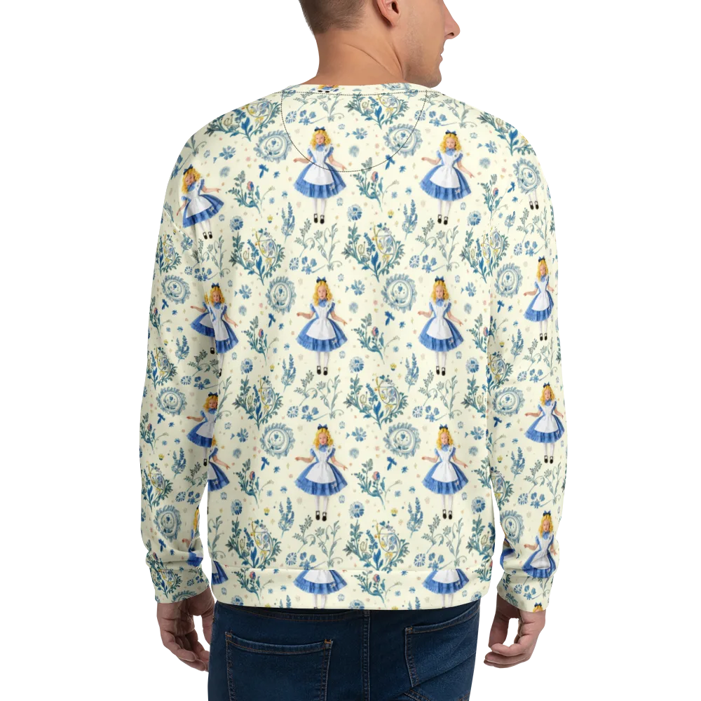 Wonderland Herbarium on Sweatshirt — Back