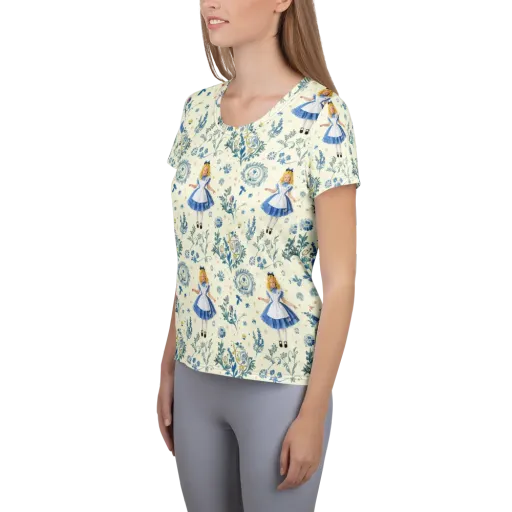 Wonderland Herbarium on a Women's Athletic T-Shirt