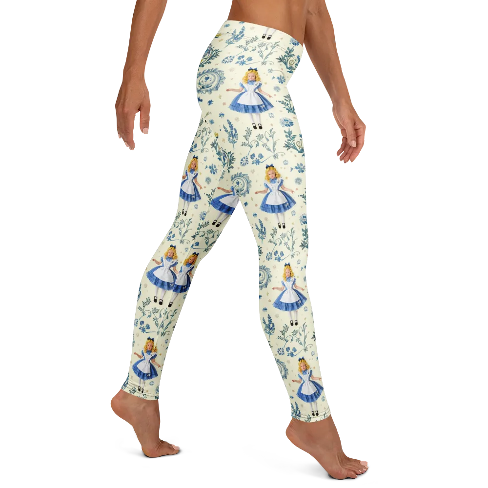 Wonderland Herbarium on Leggings — Right