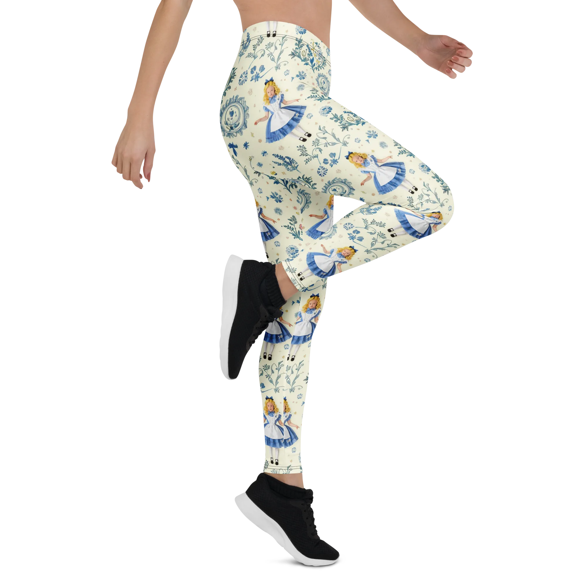 Wonderland Herbarium on Leggings — Right