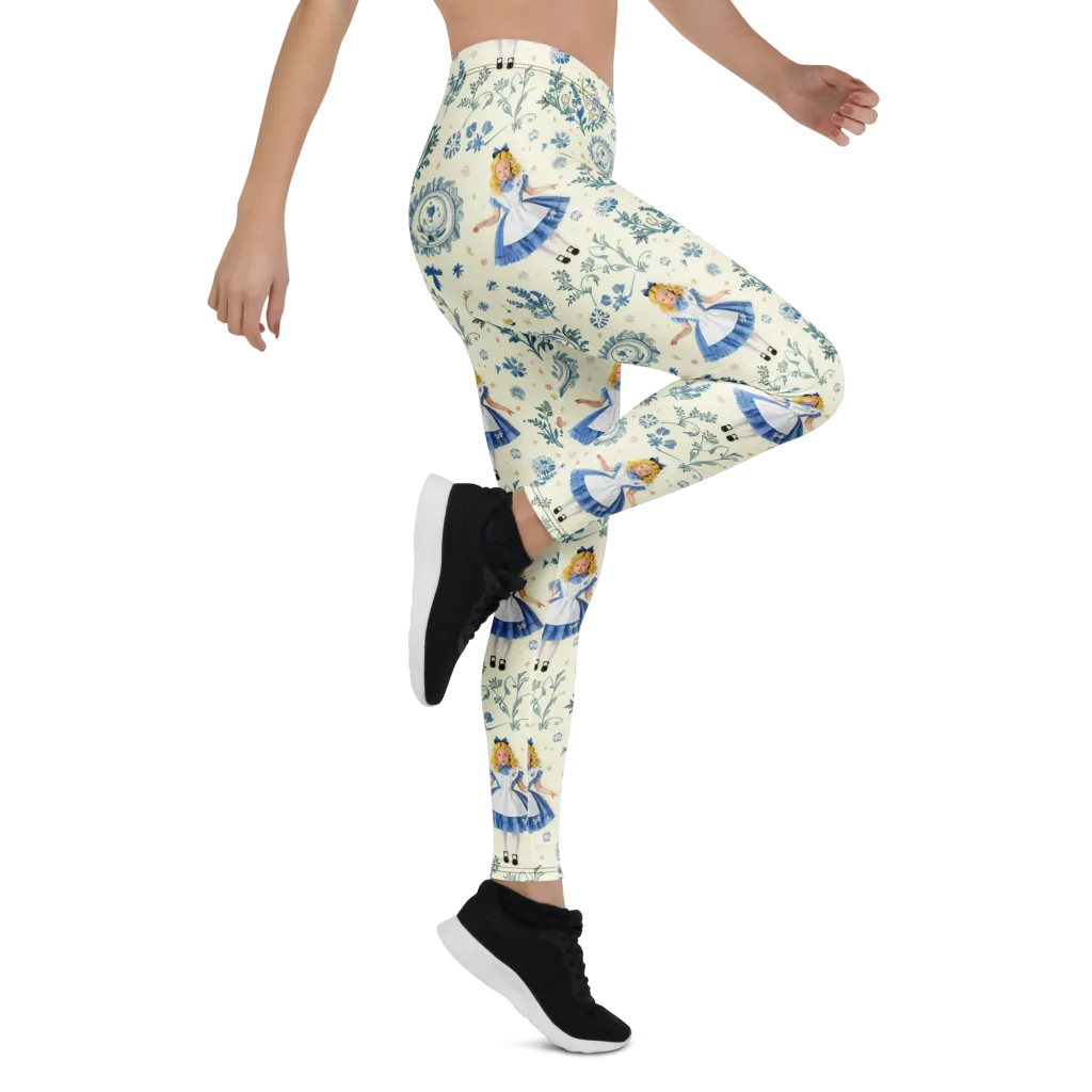 Wonderland Herbarium on Leggings — Right