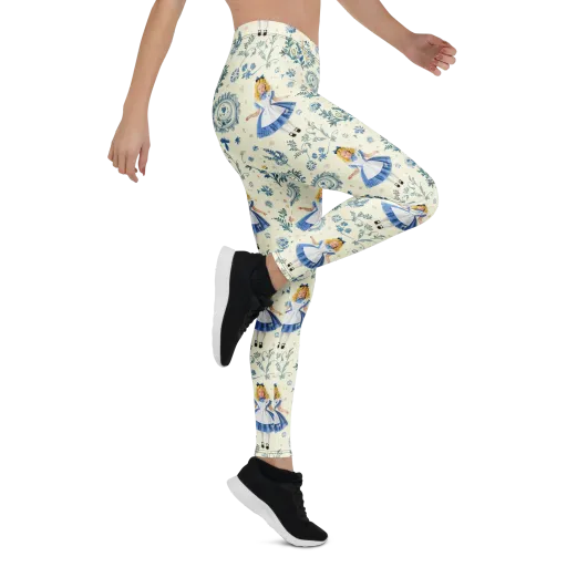 Wonderland Herbarium on a Leggings