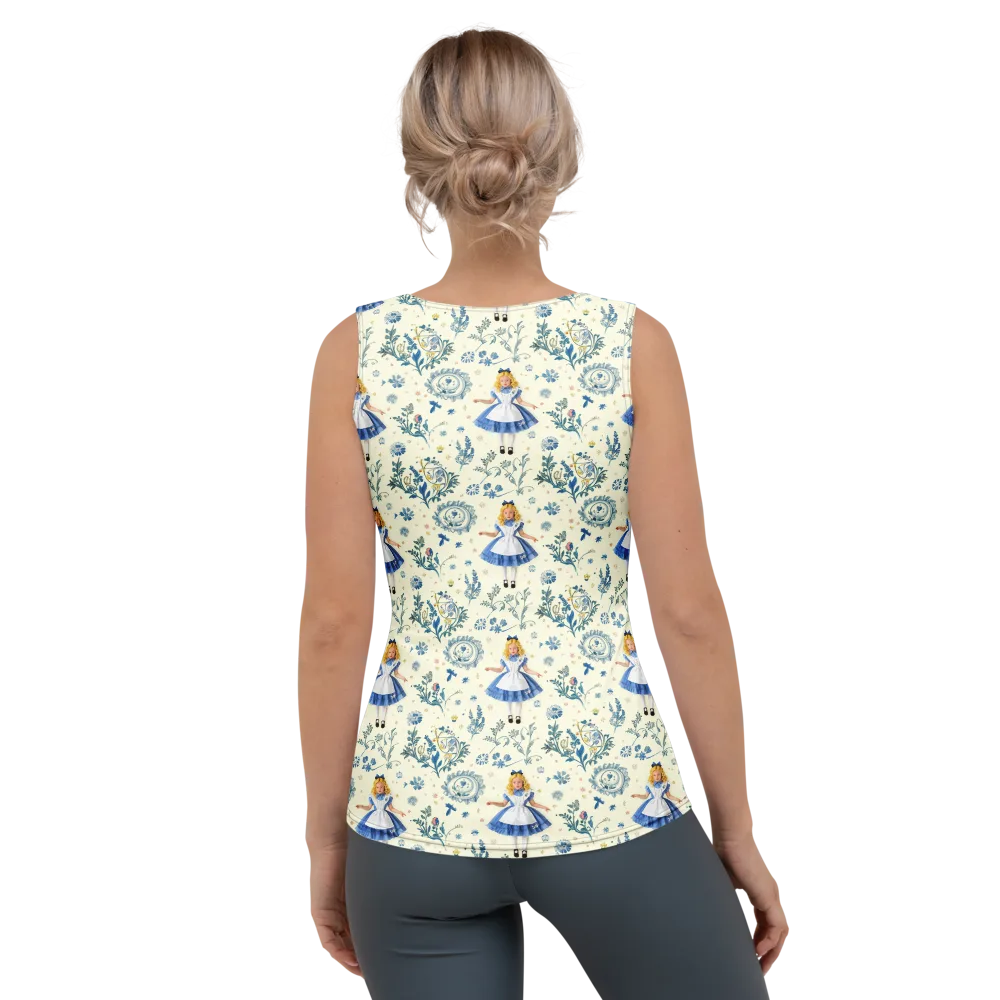 Wonderland Herbarium on Women's Tank Top — Back