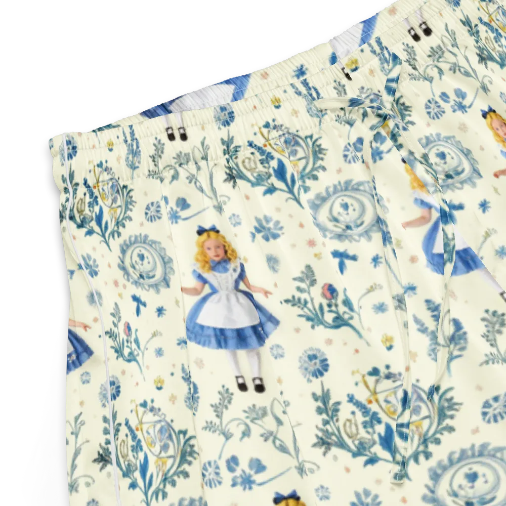 Wonderland Herbarium on Women's Pajama Shorts — Product details