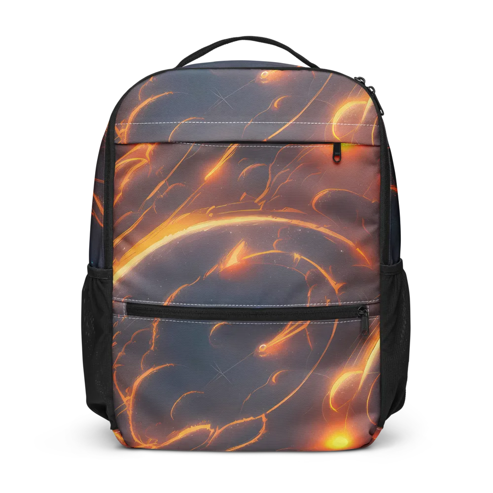 Inferno Spirals on Utility Backpack — Front