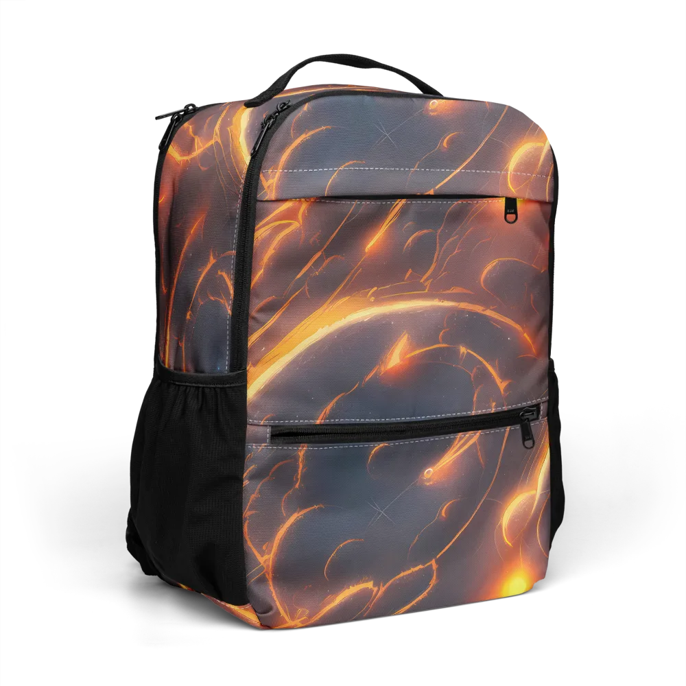 Inferno Spirals on Utility Backpack — Right Front