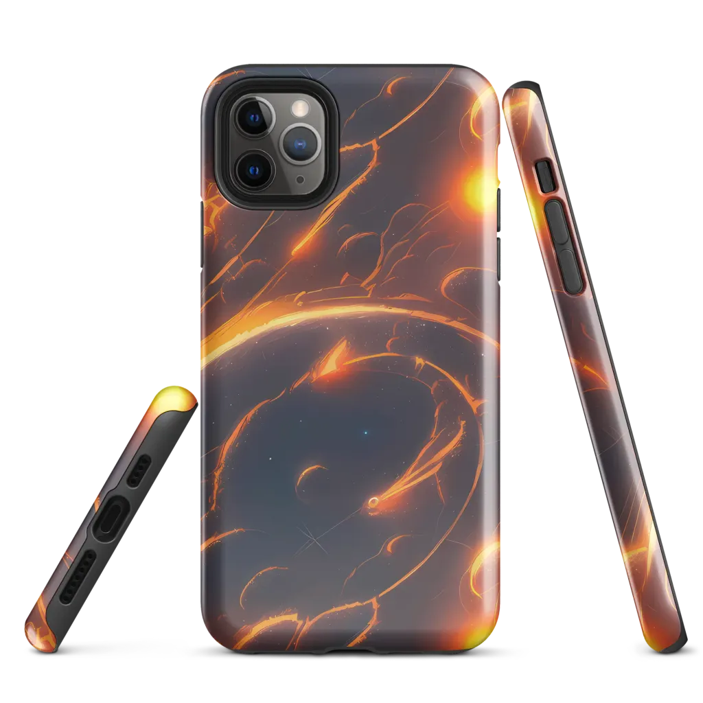 Inferno Spirals on Tough Case for iPhone® — Front