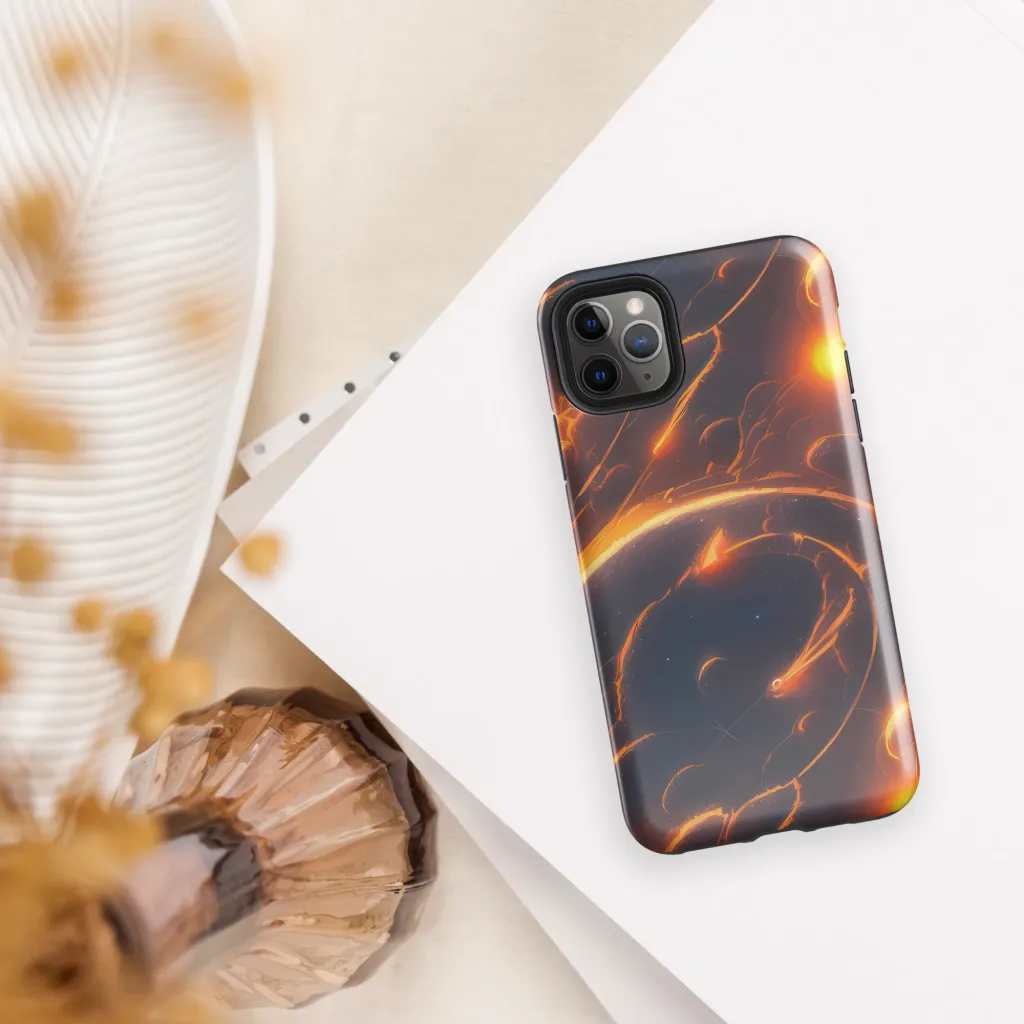 Inferno Spirals on Tough Case for iPhone® — Front
