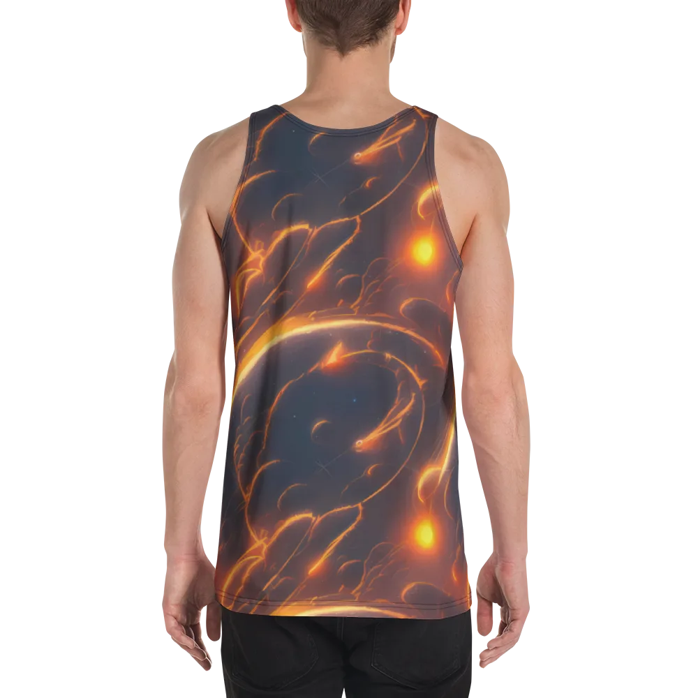 Inferno Spirals on Men's Tank Top — Back
