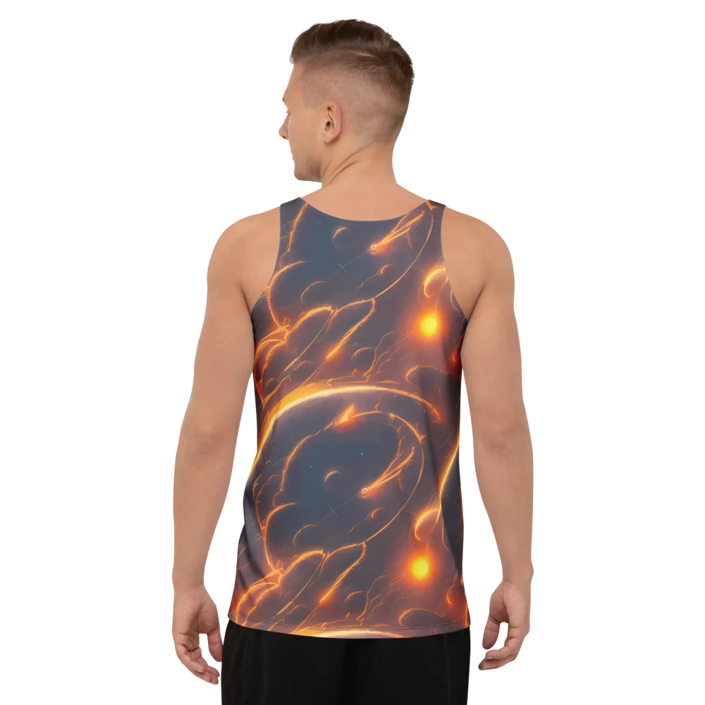 Inferno Spirals on Men's Tank Top — Back