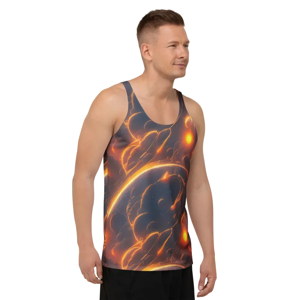 Inferno Spirals on Men's Tank Top — Right Front