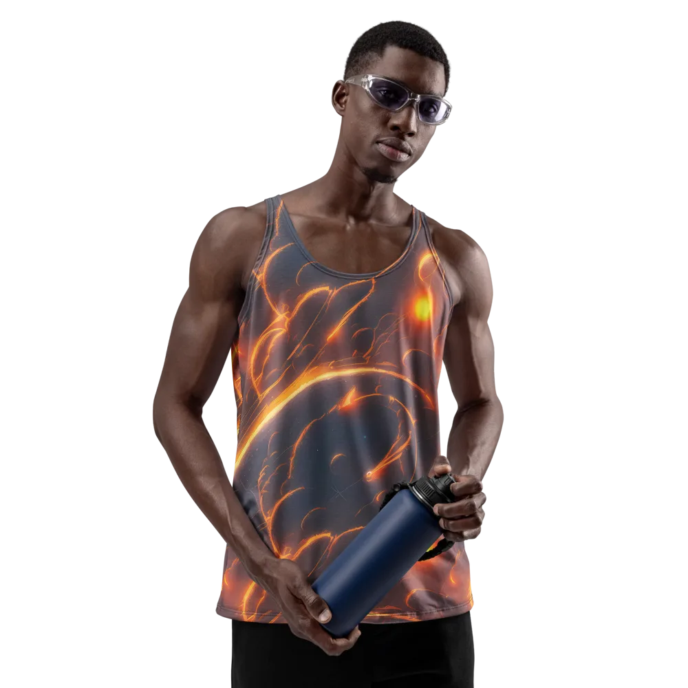 Inferno Spirals on Men's Tank Top — Front