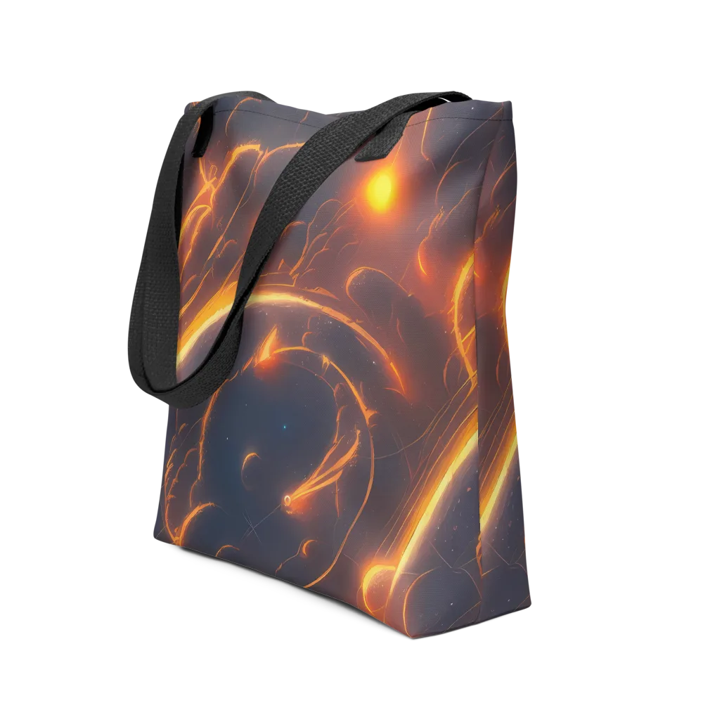 Inferno Spirals on Tote Bag — Front