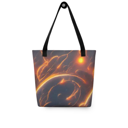Inferno Spirals on a Tote Bag
