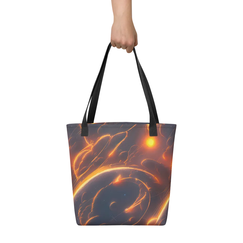 Inferno Spirals on Tote Bag — Front