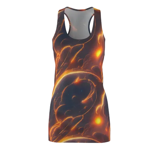Inferno Spirals on a Racerback Dress
