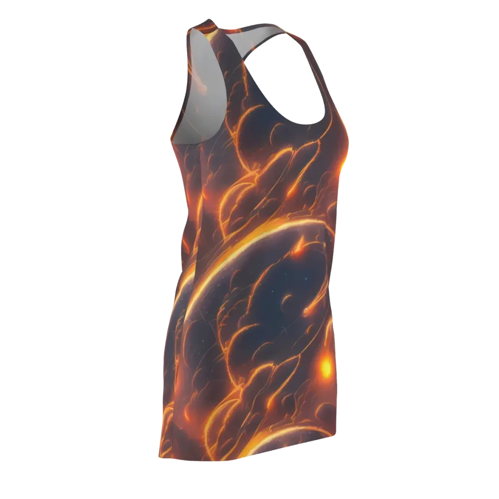 Inferno Spirals on Racerback Dress — Front Side