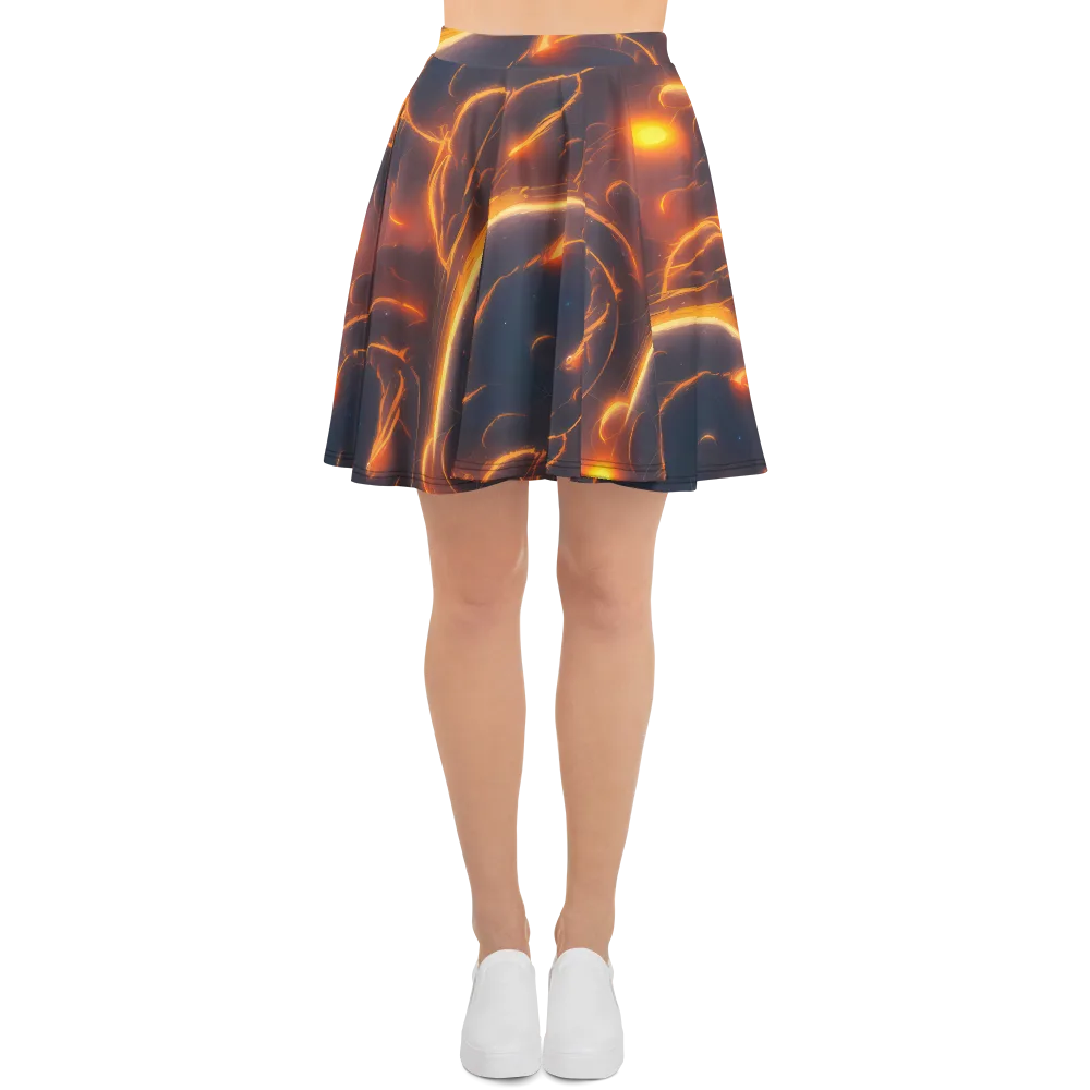 Inferno Spirals on Skater Skirt — Front