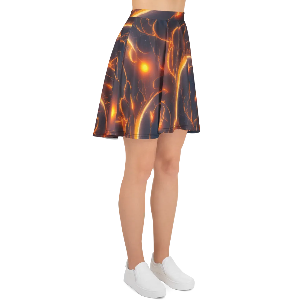 Inferno Spirals on Skater Skirt — Right