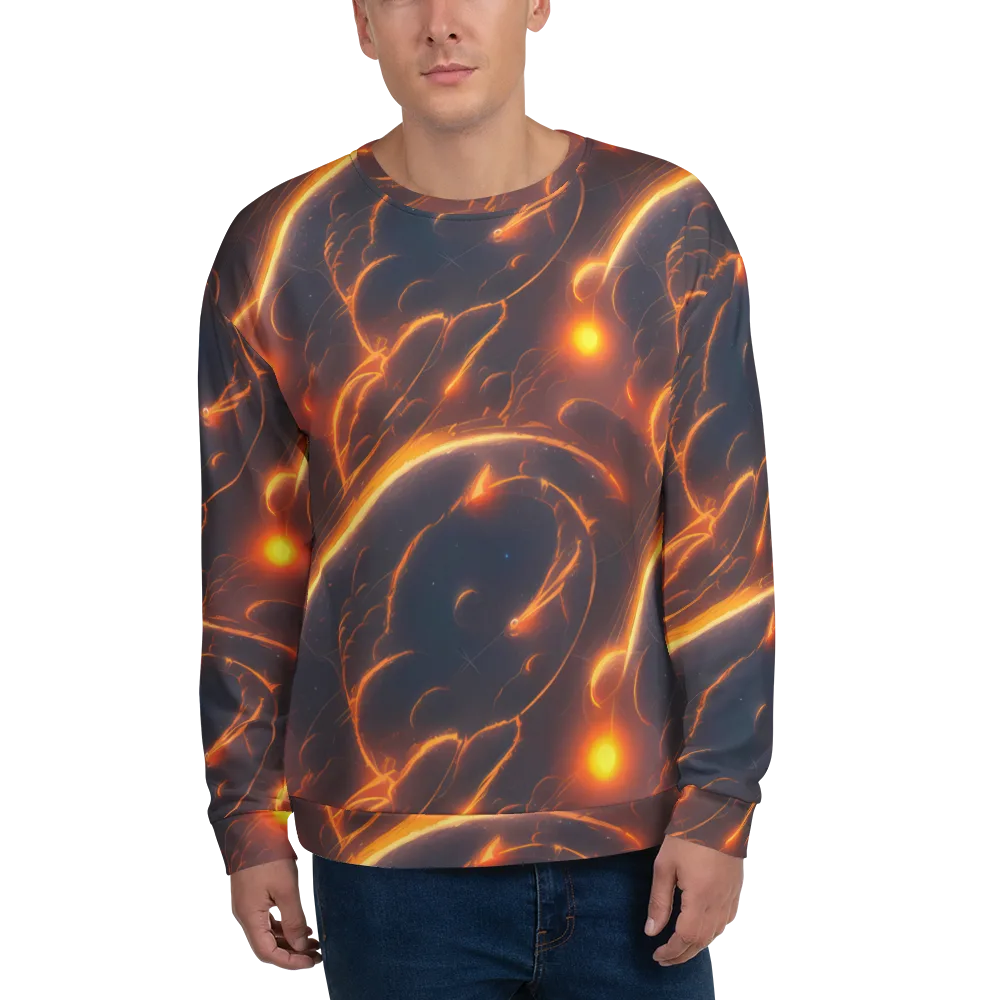 Inferno Spirals on Sweatshirt — Front