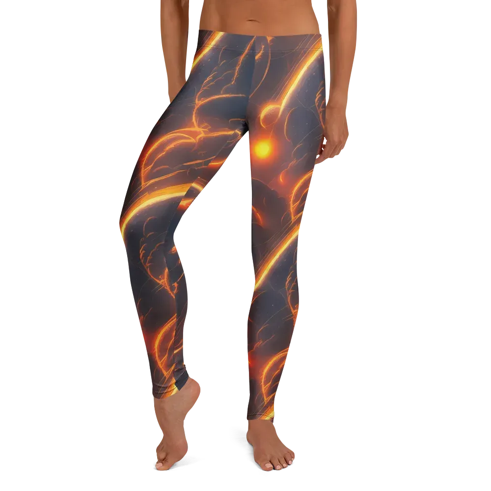 Inferno Spirals on Leggings — Front