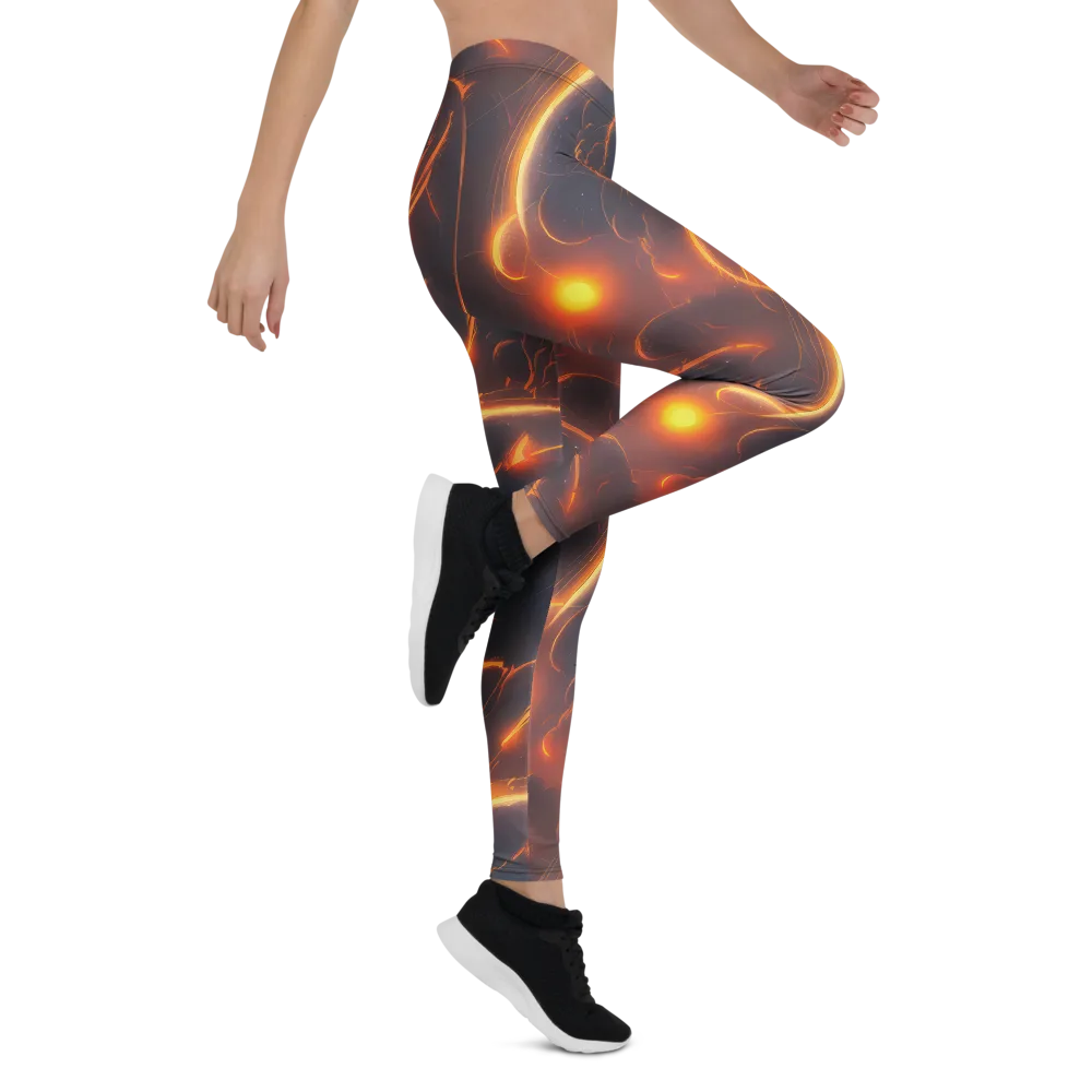 Inferno Spirals on Leggings — Right