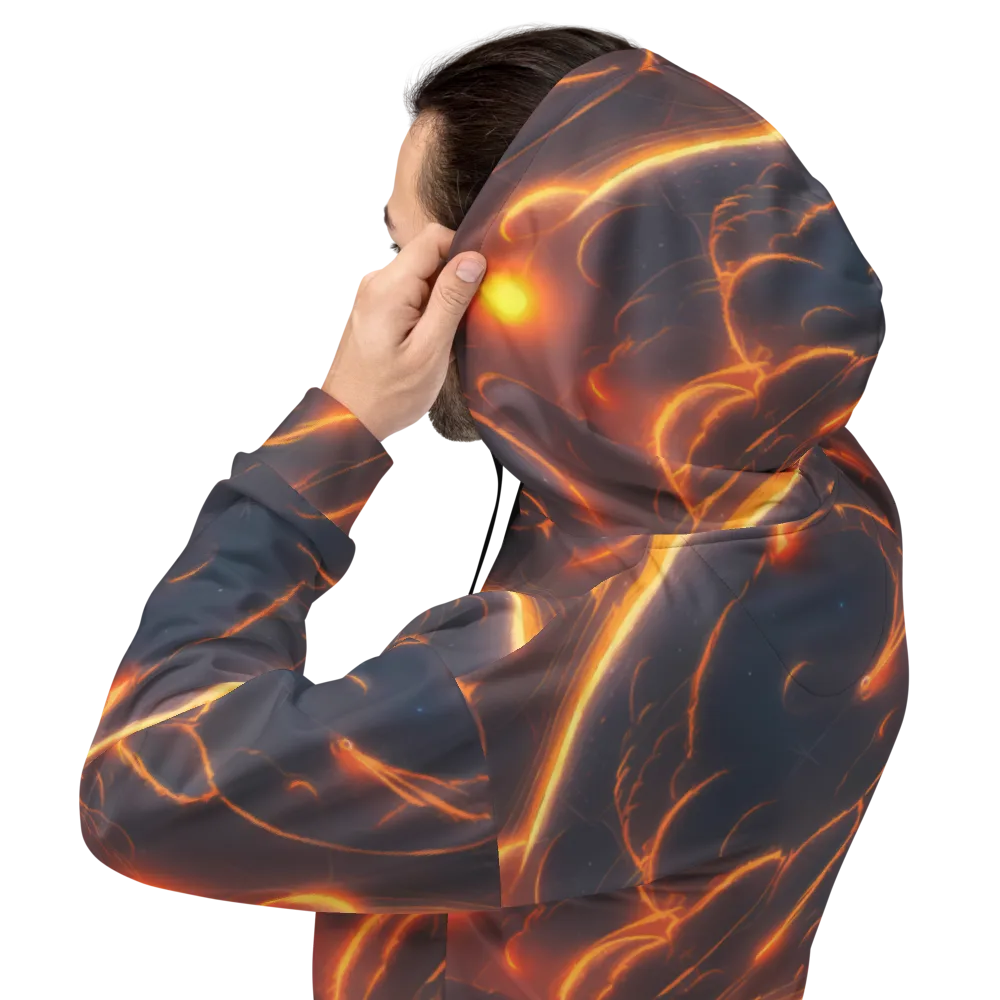 Inferno Spirals on Hoodie — Back