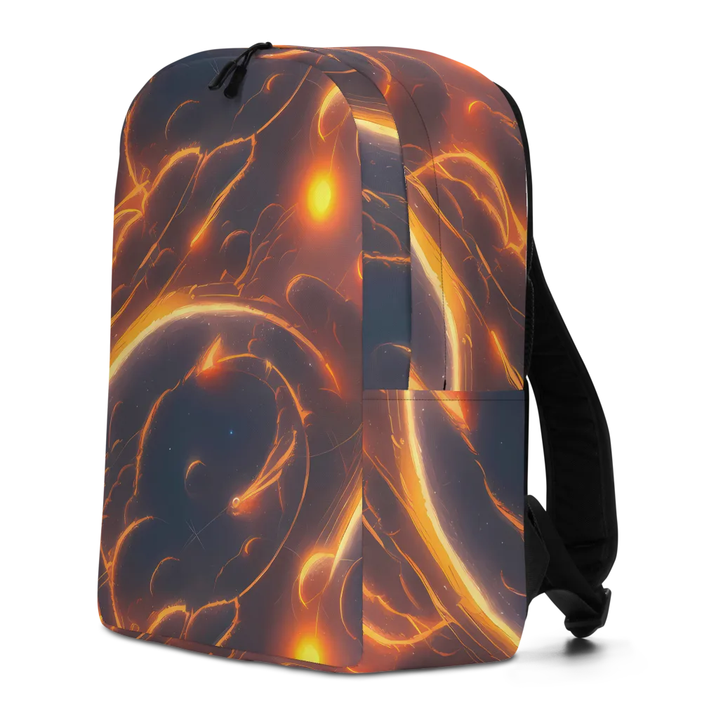 Inferno Spirals on Minimalist Backpack — Left