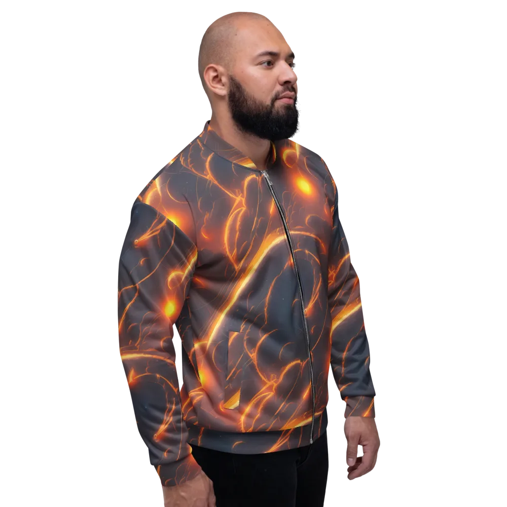 Inferno Spirals on Bomber Jacket — Right