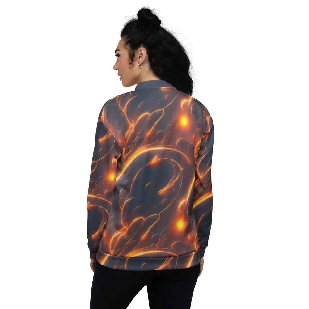 Inferno Spirals on Bomber Jacket — Back