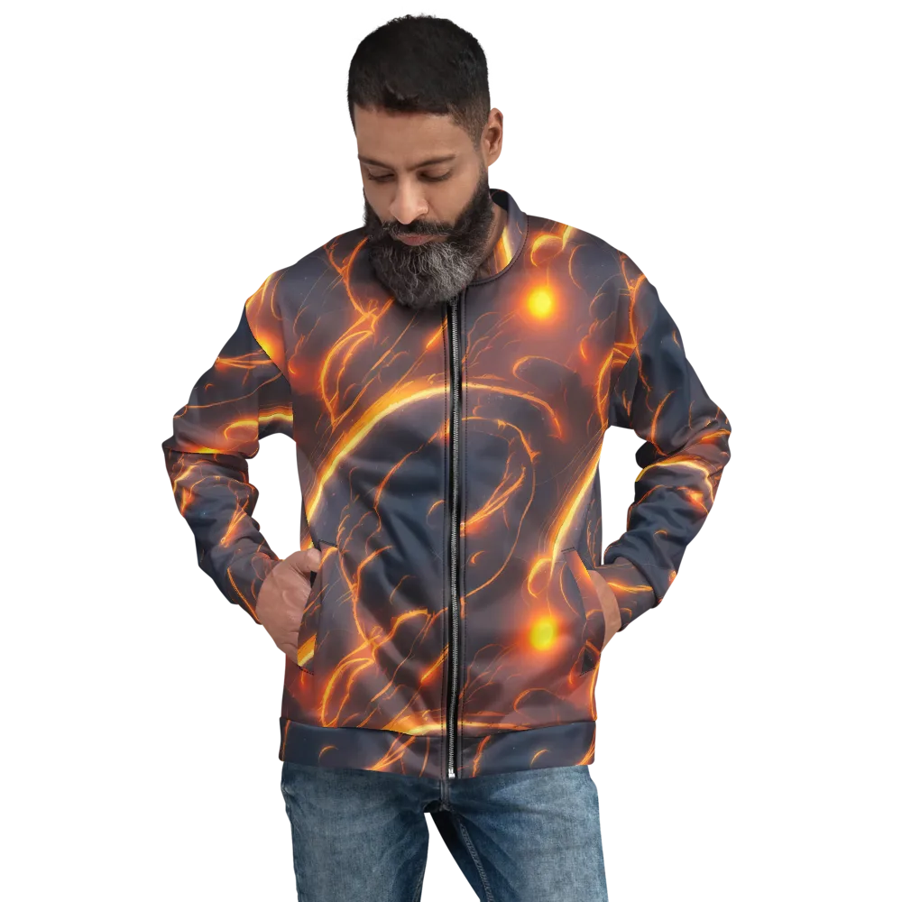 Inferno Spirals on Bomber Jacket — Front