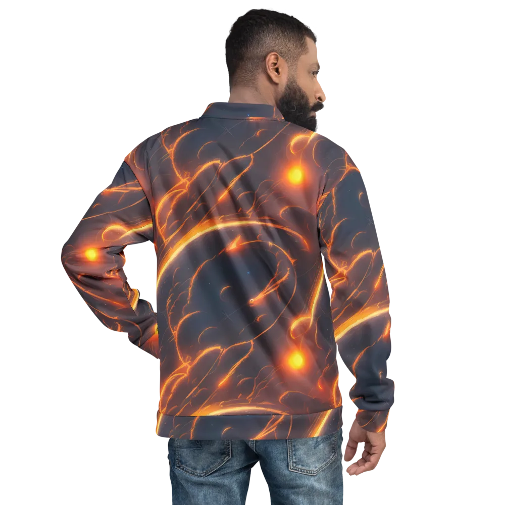 Inferno Spirals on Bomber Jacket — Back