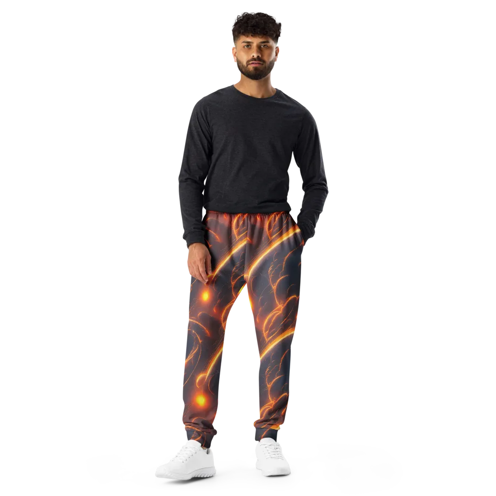 Inferno Spirals on Men's Joggers — Front