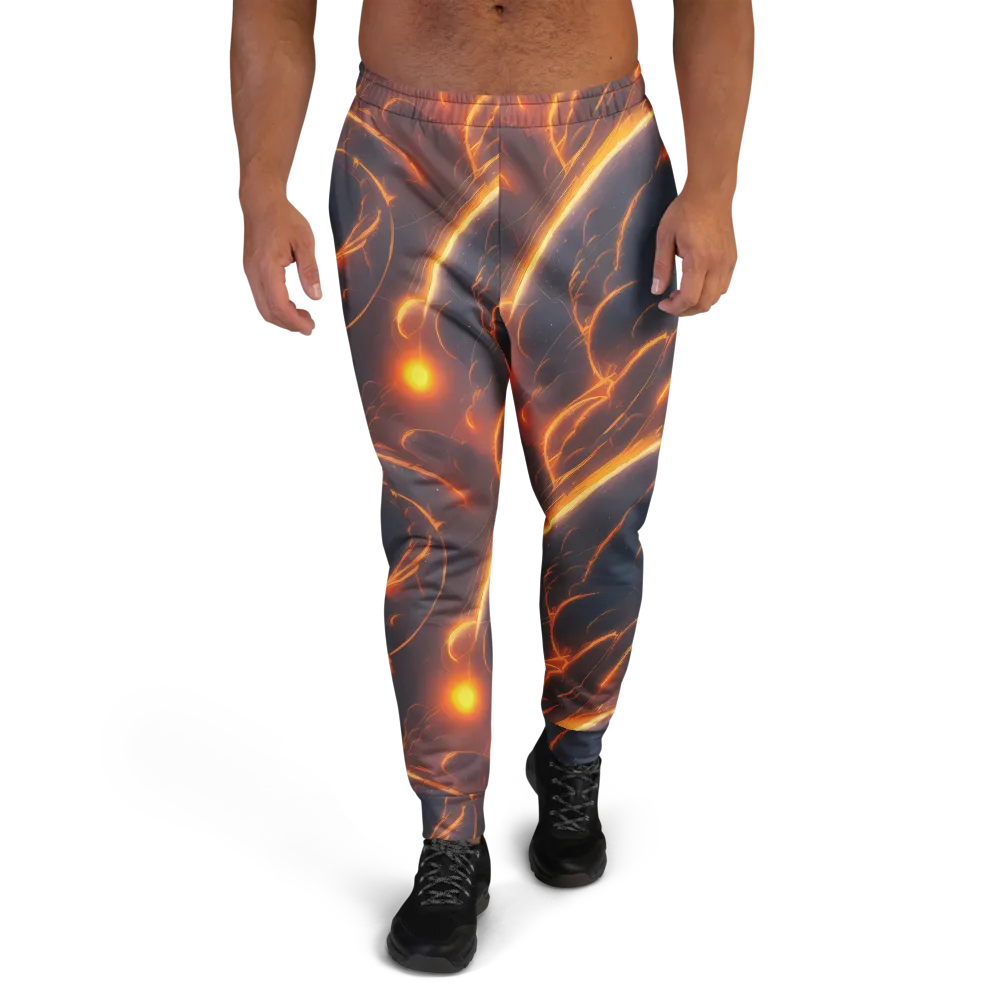 Inferno Spirals on Men's Joggers — Front