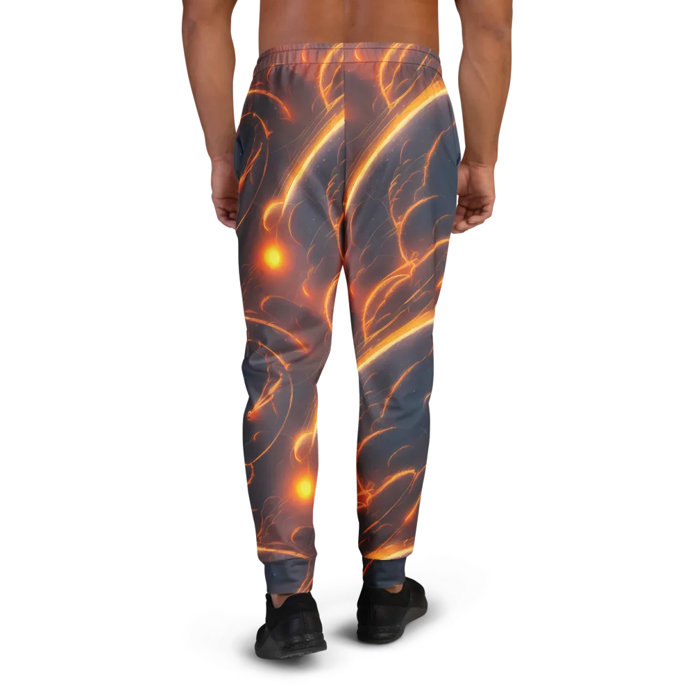 Inferno Spirals on Men's Joggers — Back