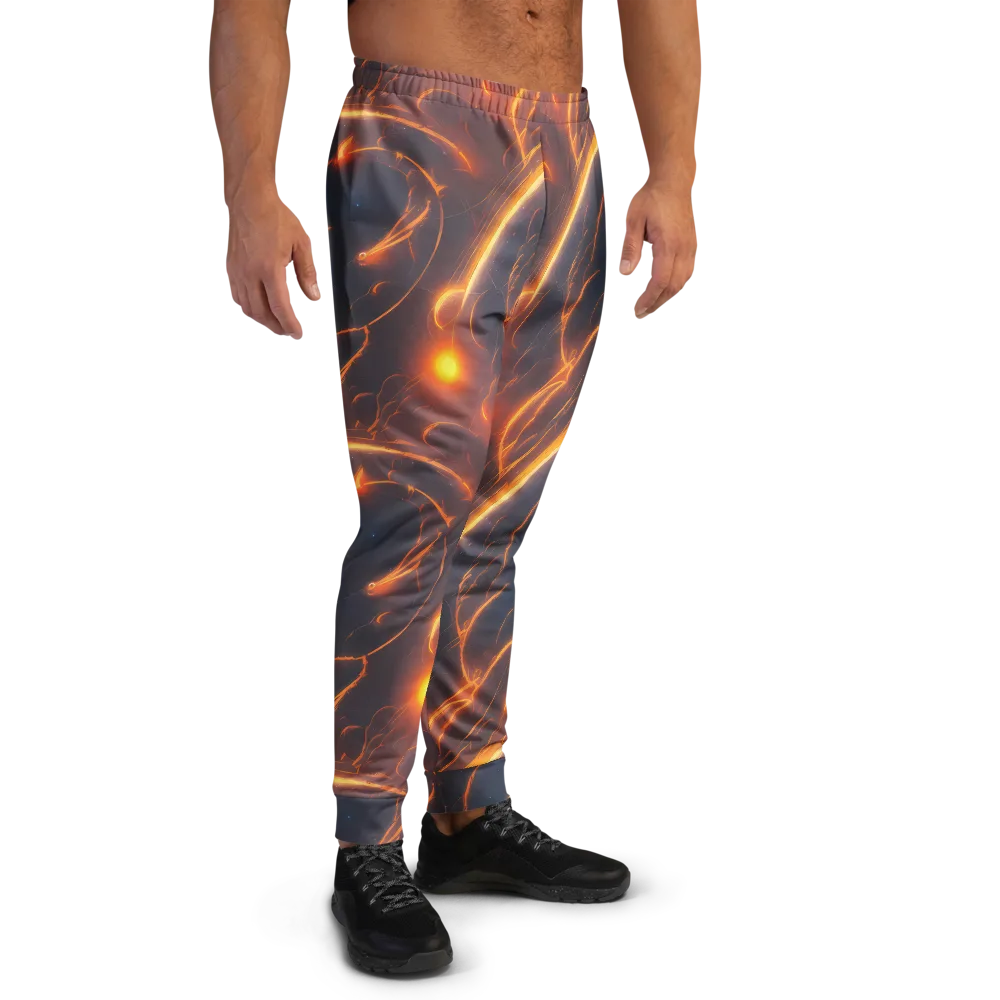 Inferno Spirals on Men's Joggers — Right