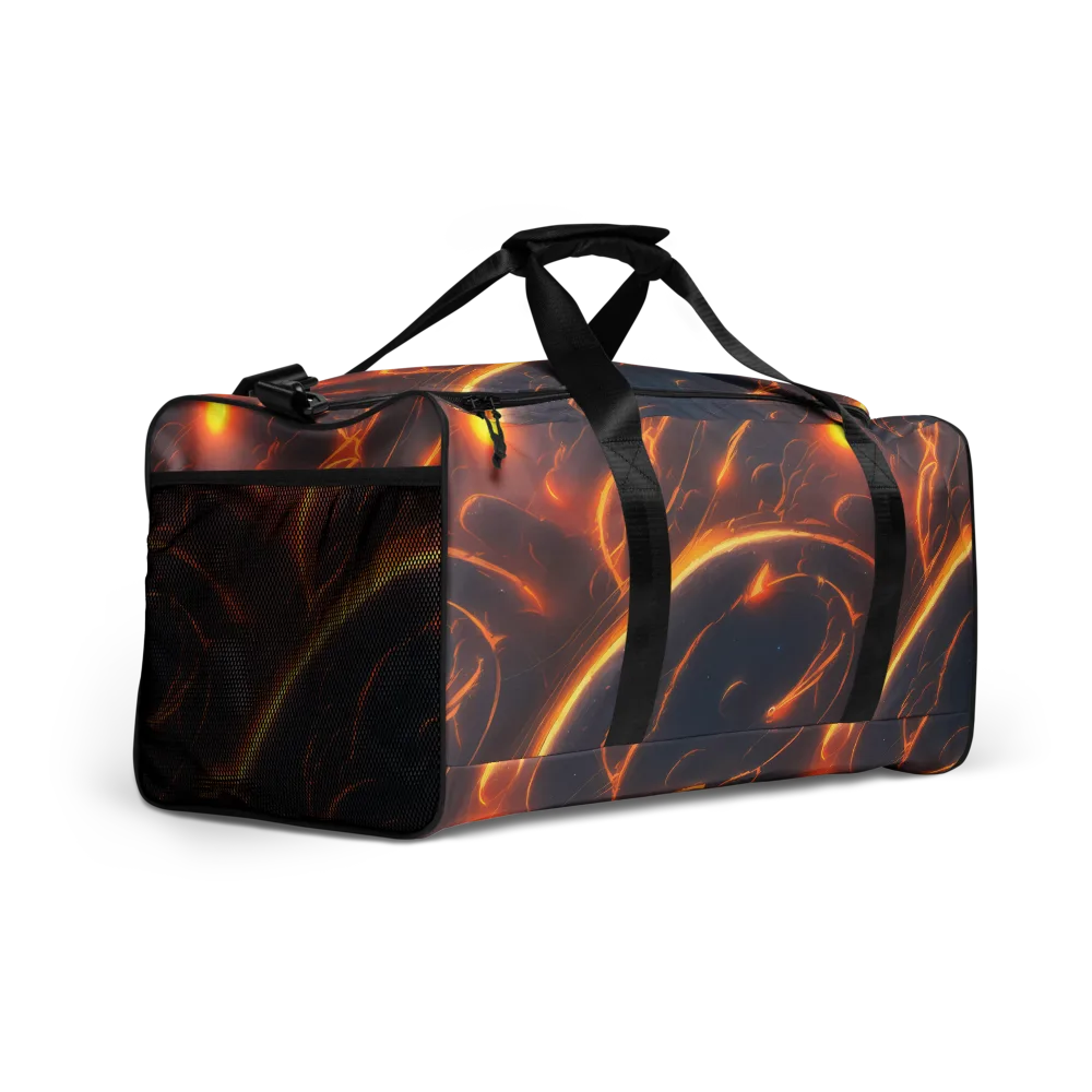 Inferno Spirals on Duffle Bag — Right Front