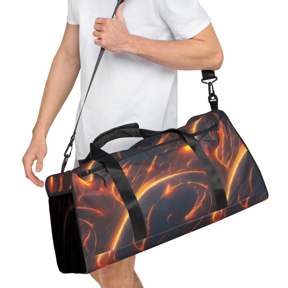 Inferno Spirals on Duffle Bag — Right Front