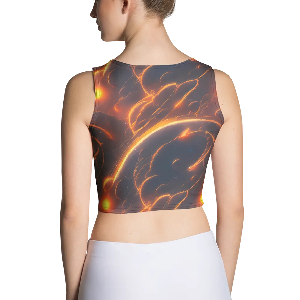 Inferno Spirals on Crop Top — Back