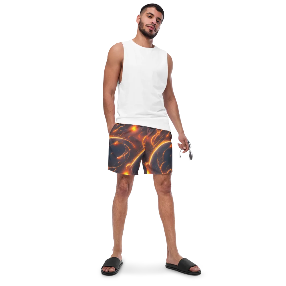 Inferno Spirals on Swim Trunks — Front