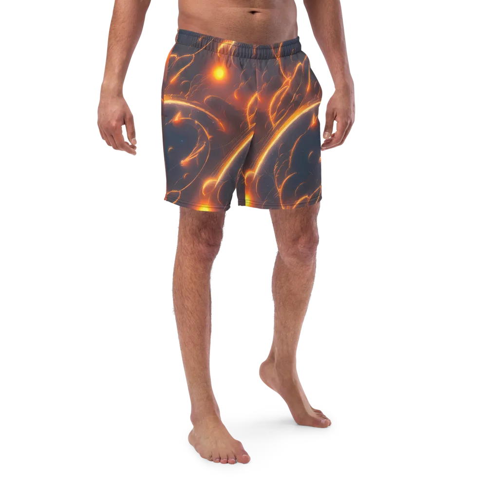 Inferno Spirals on Swim Trunks — Front
