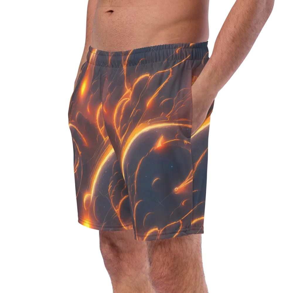 Inferno Spirals on Swim Trunks — Left Front