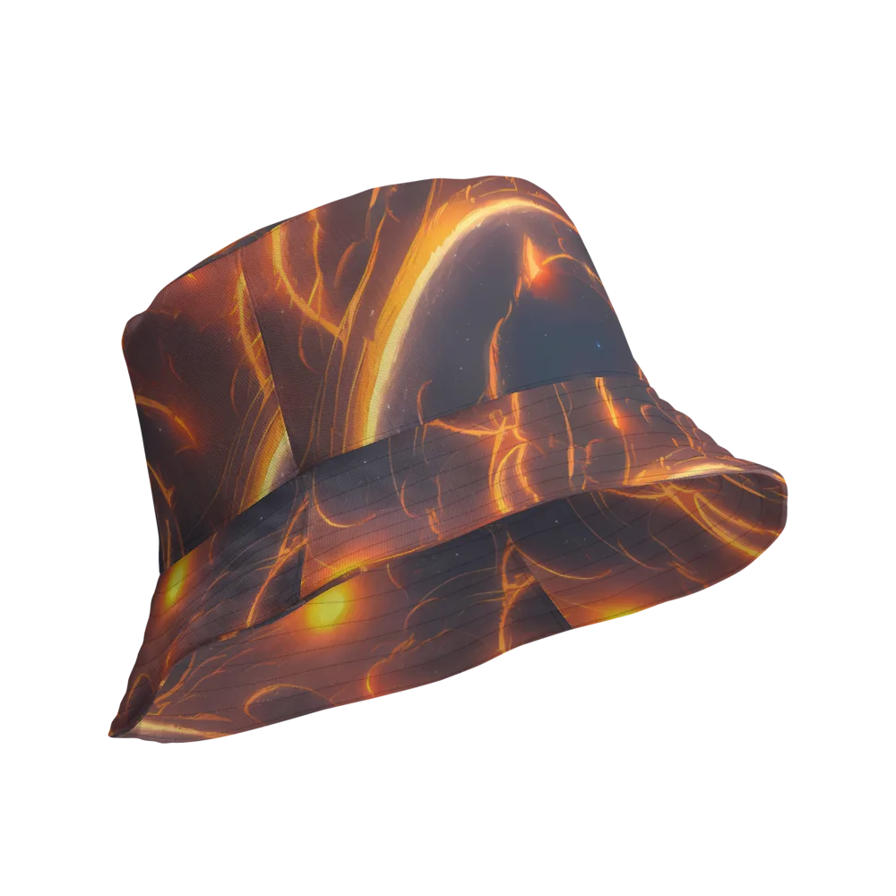 Inferno Spirals on Reversible Bucket Hat — Product details Outside