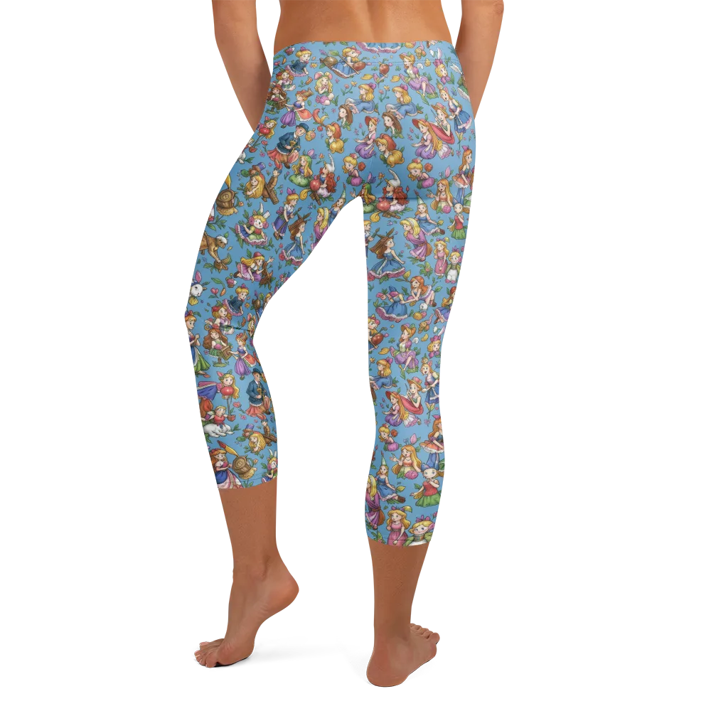 Enchanted Almanac on Capri Leggings — Back