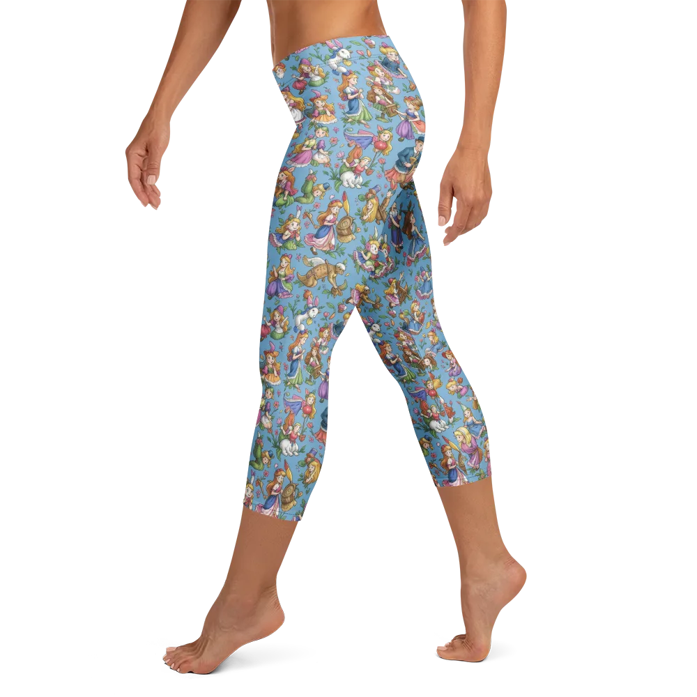 Enchanted Almanac on Capri Leggings — Left
